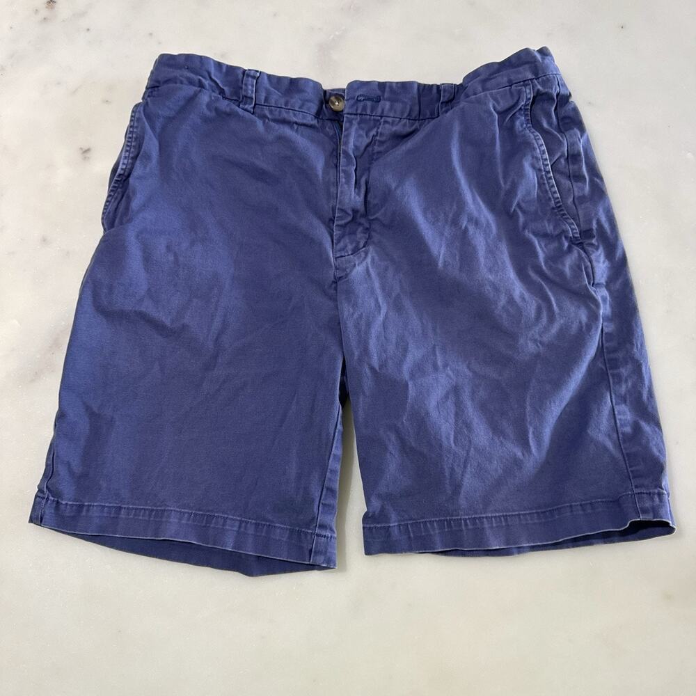 Vineyard Vines Men’s 36 98% Cotton Navy Breaker Chino Shorts Waist 32” Inseam 6”